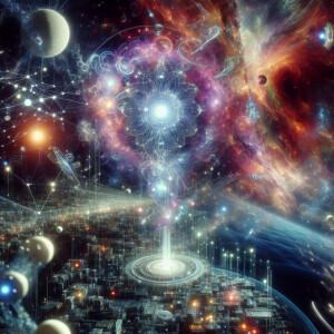 Show me the tech singularity at the end of the universe