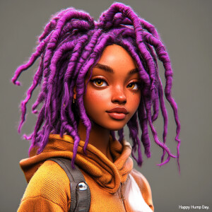 Design an ultra-high-resolution 3D image of a stunning African A...