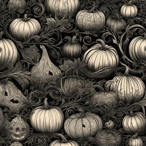 Generate a detailed black and white line art image depicting Hal...