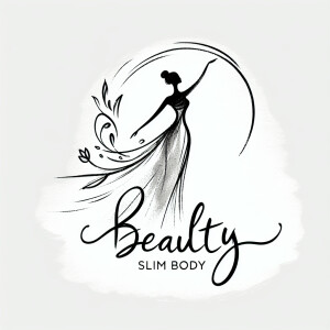 logo body correction studio “beauty slim body” female body silho...
