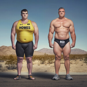 A fantasy morph timeline of a midlife father and his teenage son...