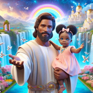 Create a 3D realistic artwork featuring the phrase 'Jesus Saves'...
