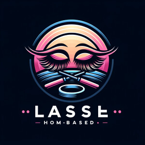 Logo for a home based lash artist