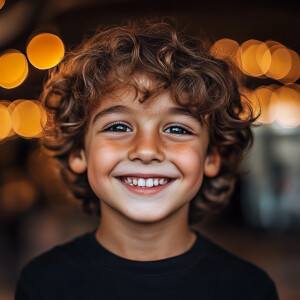 Cute boy smiling