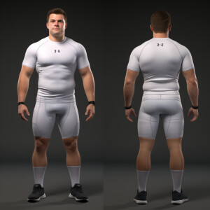 Create a hyper-realistic image of prematurely aging male adult C...