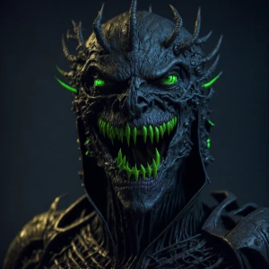 Bizarre  gelatinous smile now cry later mask, electrifying, ultr...