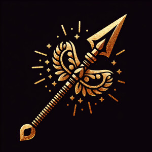 Create a golden Mexican spear