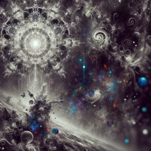 eldritch goddess, cosmic horror, tentacle beauty, forbidden allu...
