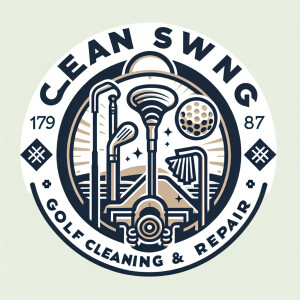 Design a sleek and modern logo for 'Clean Swing Golf Club Cleani...