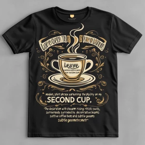 “A modern, stylish t-shirt design featuring the phrase ‘Currentl...