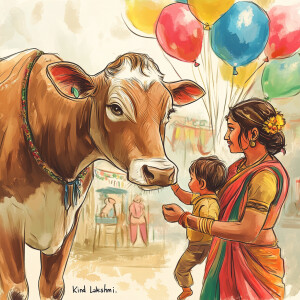 Once upon a time, in a small village, lived a sweet cow named La...