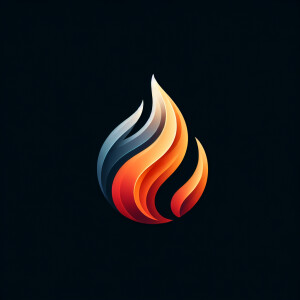 Flame with edge orange and red  airbrushing difumated inside