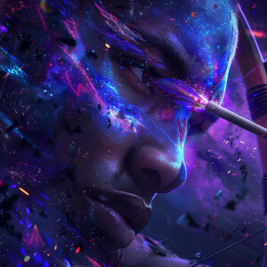 Ultra-realistic, high-definition rendering, double exposure, cin...