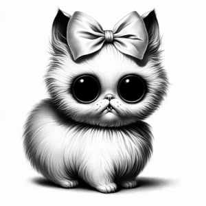 Burtonesque Hello Kitty: