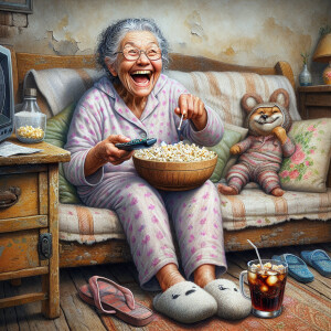 whimsical airbrushed realistic wet oil colored image of a cute g...