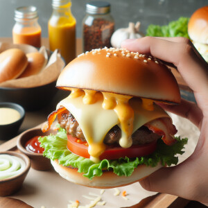 Добав сыра на булочку