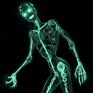 The Phantom Virus from Scooby-Doo is depicted as a digital entit...