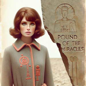 A realistic faded film photograph from 1968 of a beautiful, frec...