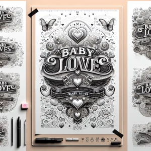 Different shaped logos for (Baby loves) logo
Use butterflies and...