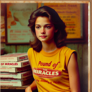 A faded color photograph from the late seventies of a gorgeous 2...