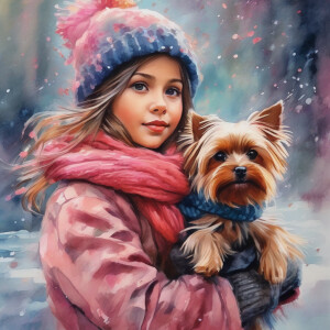 full-length Oil paint splatter Whimsical painterly fantasy artis...