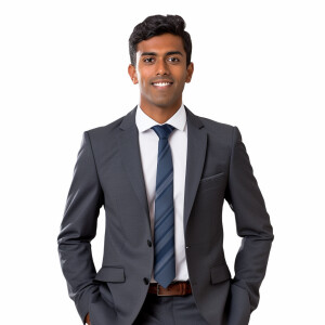 A man wearing a suit.

The Suit Color is gray 

The Tie Color is...