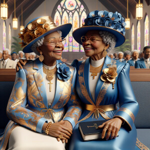 Adjust the 3-D realistic image to depict the African-American gr...