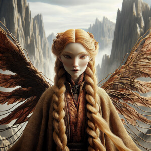 Photorealistic image. Jim Henson Dark crystal inspired. Strawber...