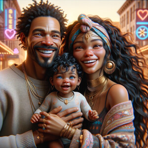 A 3D hyper-realistic fusion of boho urbanism and picasso style i...