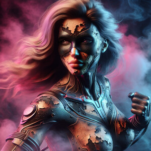 Create a highly detailed, ultra-realistic, 24k digital airbrushe...