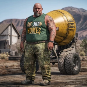 Have the AI create a realistic detailed man Curtis Kowe a 35 yea...