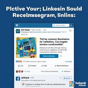 Create a LinkedIn post image for promoting an online hackathon,...