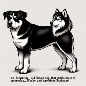 Australian Cattle dog,siiberian husky, American fox hound mix do...