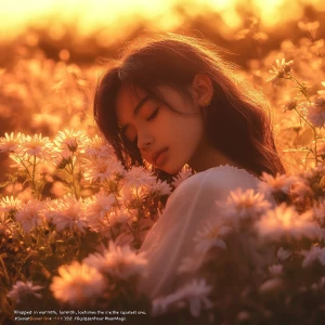 “Golden hour magic ✨ Wrapped in warmth, lost in the light. Some...