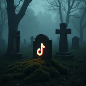 "In a mist-shrouded cemetery, an eerie glow emanates from an anc...