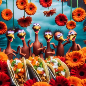 Modern fun thanksgiving background to stand in front of with tac...