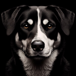 Australian Cattle dog, siberian husky, American fox hound mix do...