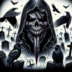 A gothic reaper-inspired character with a more sinister, satanic...