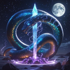 Create a mesmerizing, high-resolution image of the Zilant, a maj...