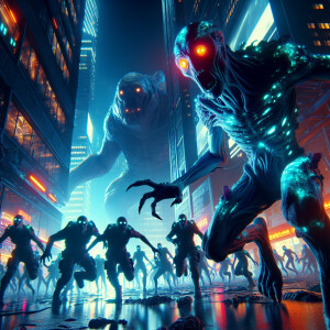 Extraterrestrial beings with bioluminescent membranes desperatel...