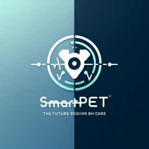 Design a minimalist logo for 'SmartPet', a company focused on fu...