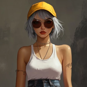 young, rebellious gta-style character. The character should have...