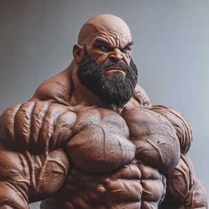 quantum muscle man with big chin