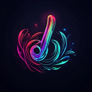 logotype for project of ai music generation named LaLaMusic