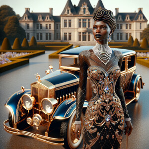 Create a vibrant, 3-D realistic illustration of an light skin, H...