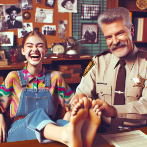 screenshot from a 1990s sitcom, a teen girl laughs while the ang...