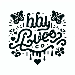 [Baby Loves Co.] Spell correctly and add butterflies and hearts...