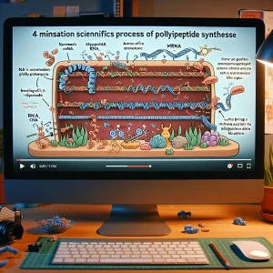 A 5-minute long stop motion following the process of polypeptide...