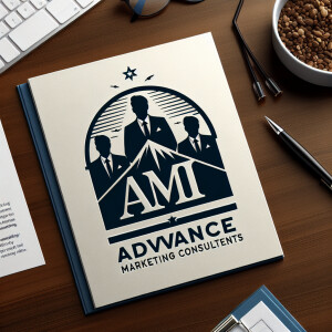 Create a simple and professional logo design for a marketing com...