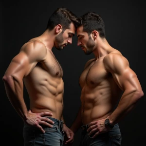 Carloss y Ramón tienen un cuerpo velludo y musculoso y ese miem...